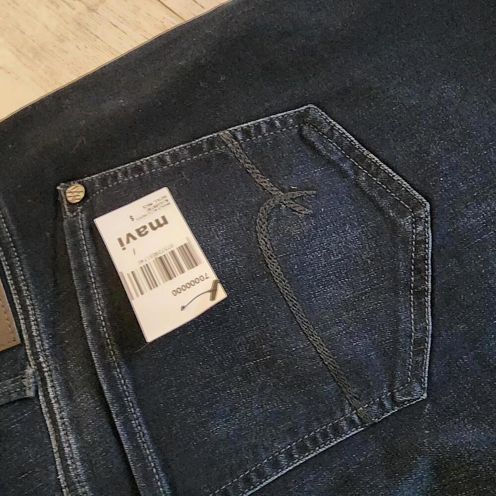 NWT MAVI Dark wash matt relaxed Straight leg 38 30 jeans denim - Picture 6 of 6
